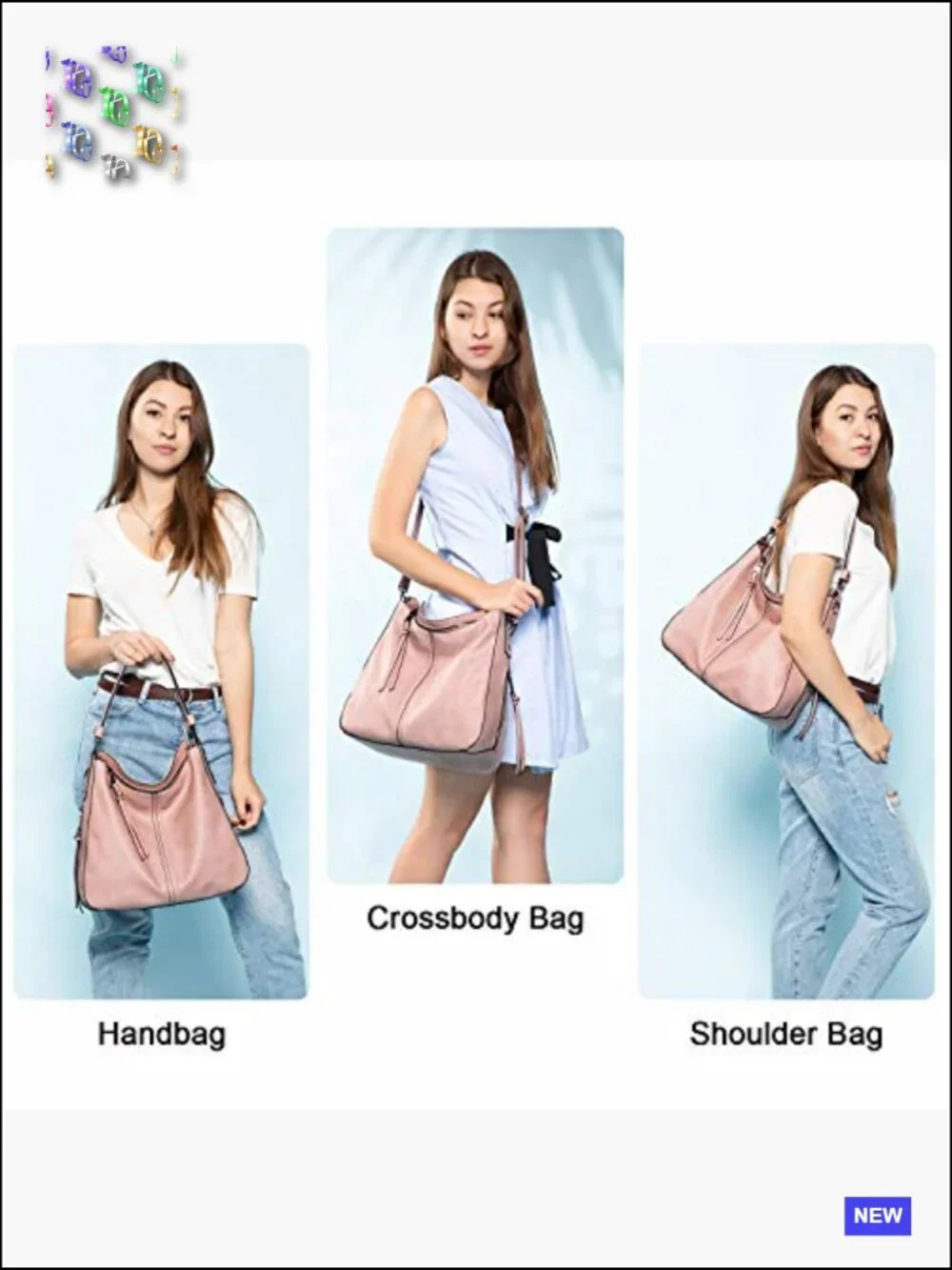 Faux Leather Hobo Crossbody Bag Retro Large Capacity Shoulder Purse Tote with
